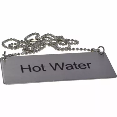 Update International Hot Water Chain Sign