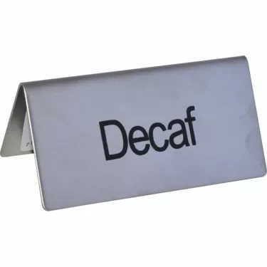 Update International Decaf Tent Sign