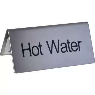 Update International Hot Water Tent Sign