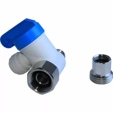 JG Angle Stop Adapter Valve 1/2" x 3/8" x 3/8" Adjustable 1/2" or 3/8" Main