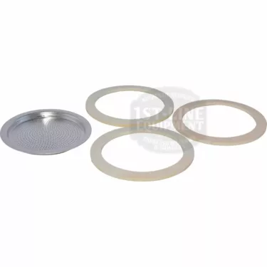 Frabosk 997.73 - 3 Gaskets + 1 Filter Set for 9 Cups  Espresso Coffee Maker