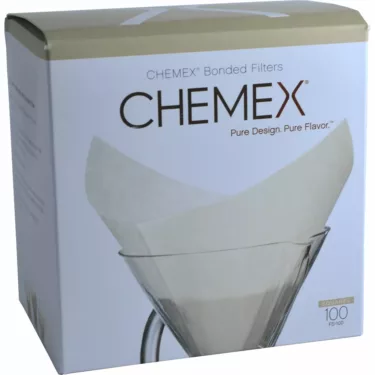 Chemex FS-100 Prefolded Square Coffee Filters - 100 count
