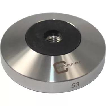 Concept Art 53mm Tamper Base - stainless steel