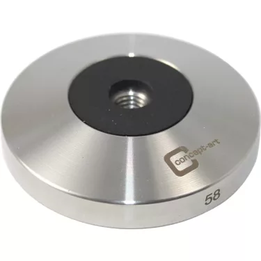 Concept Art 58mm Tamper Base - stainless steel