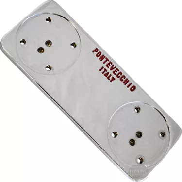 Ponte Vecchio 2 Group Plate Chrome - Lusso