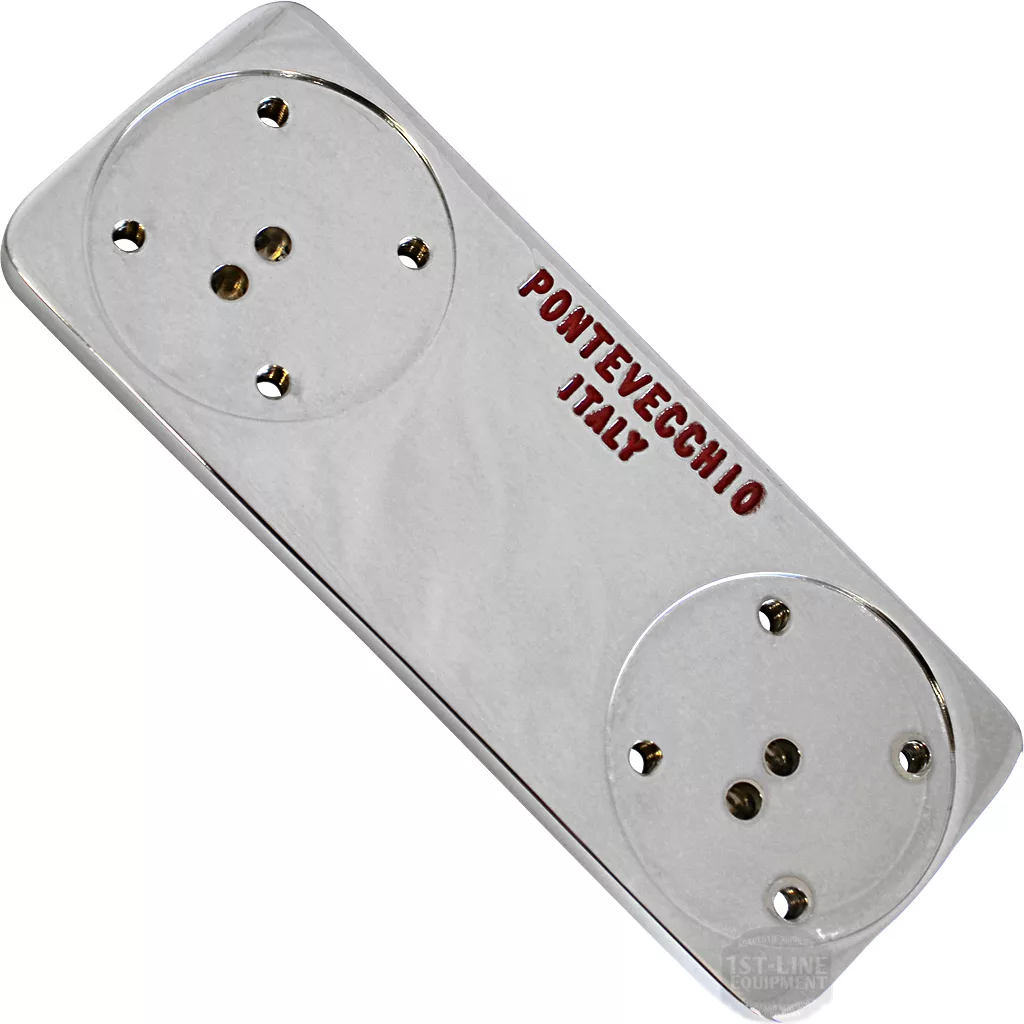 Ponte Vecchio 2 Group Plate Chrome - Lusso