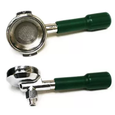 Ascaso Pod Portafilter for E-61 Groupheads - Adjustable by rotating GREEN handle