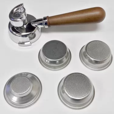 Lelit PLA582W Dual Spout Wood Handle Portafilter Kit – PL62 models