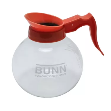 Bunn - Glass Coffee Decanter, 12 cup, 64 oz., Orange Handle
