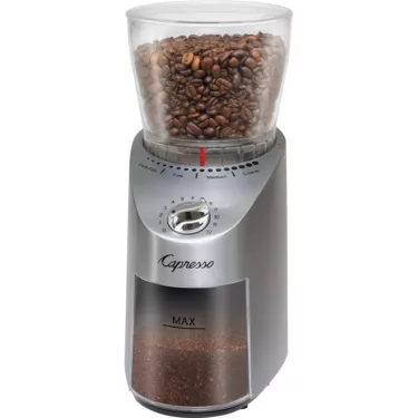 Capresso Infinity Plus Conical Burr Stainless Steel Coffee Grinder