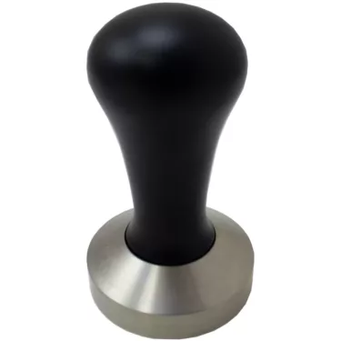 Black Wood Handle Tamper with a 57MM Stainless Steel Base