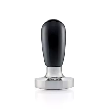 ECM 89414 polished stainless steel tamper with convex base