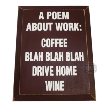 a poem about work