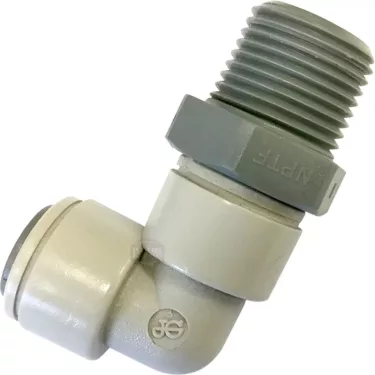 John Guest 1PM090823S Swivel Elbow - 5/16 Tube x 3/8 NPTF