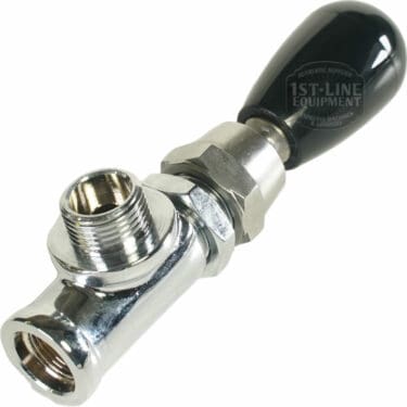 Bezzera 5964085.02AL Black Knob Steam Valve Assembly