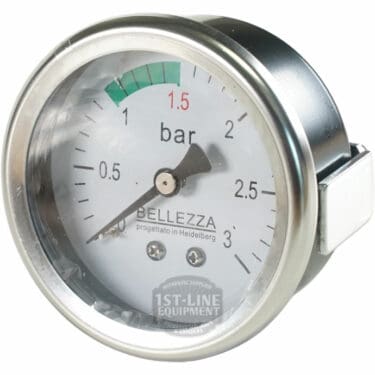Bellezza IN.064.036 Inizio Steam Pressure Gauge Black